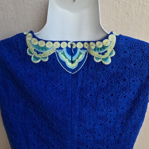 Lilly Pulitzer Valentia Blue Shift Dress - Picture 5 of 8